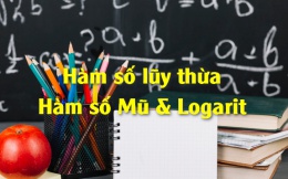 Hàm số lũy thừa, hàm số mũ và logarit, bài tập áp dụng - Toán 12